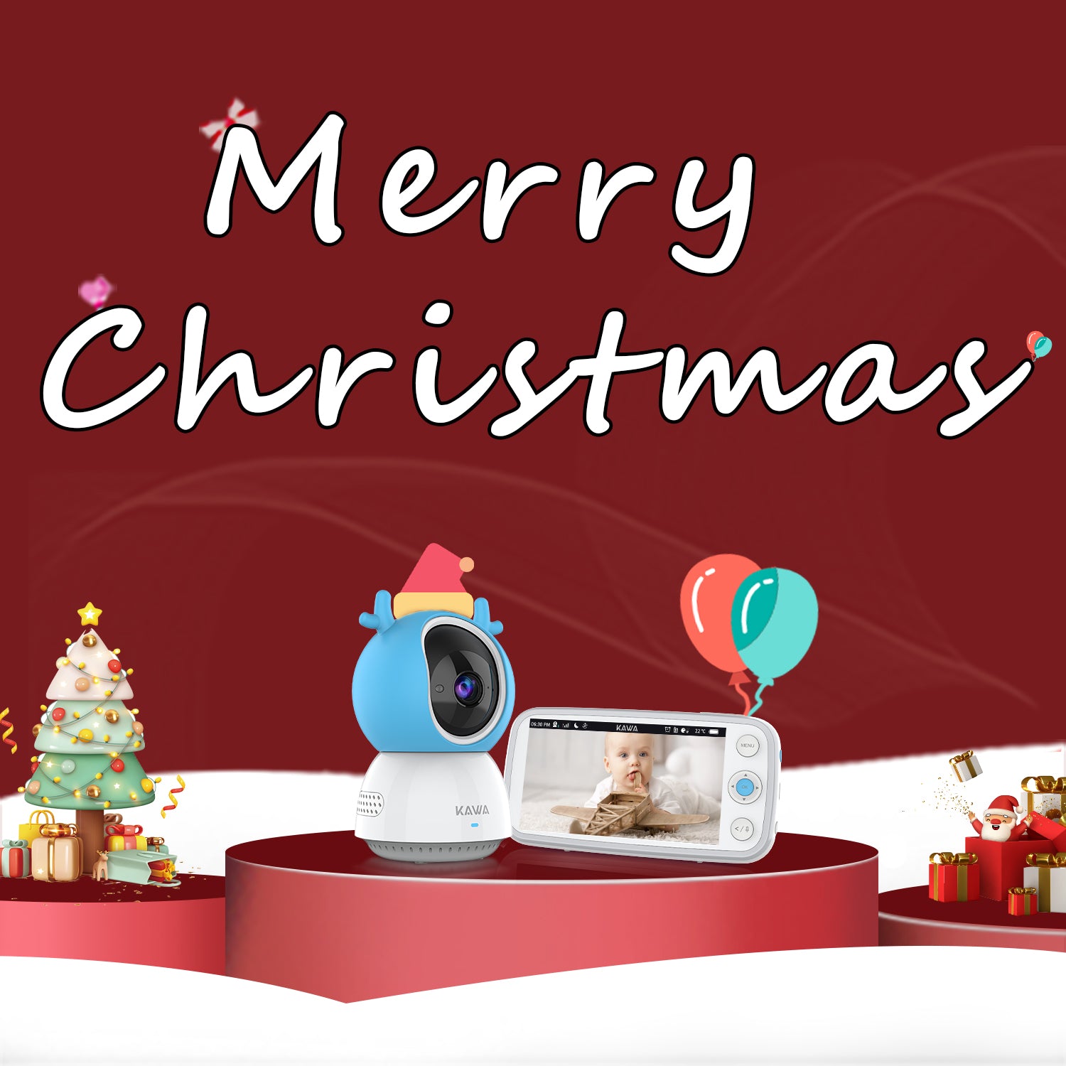 Baby Monitor S6 with Camera and Audio - KAWA 5