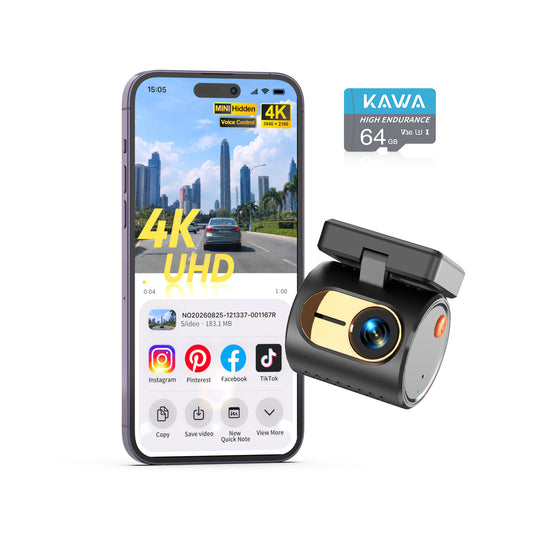 KAWA 4K MIN 3X Dash Cam (Front)