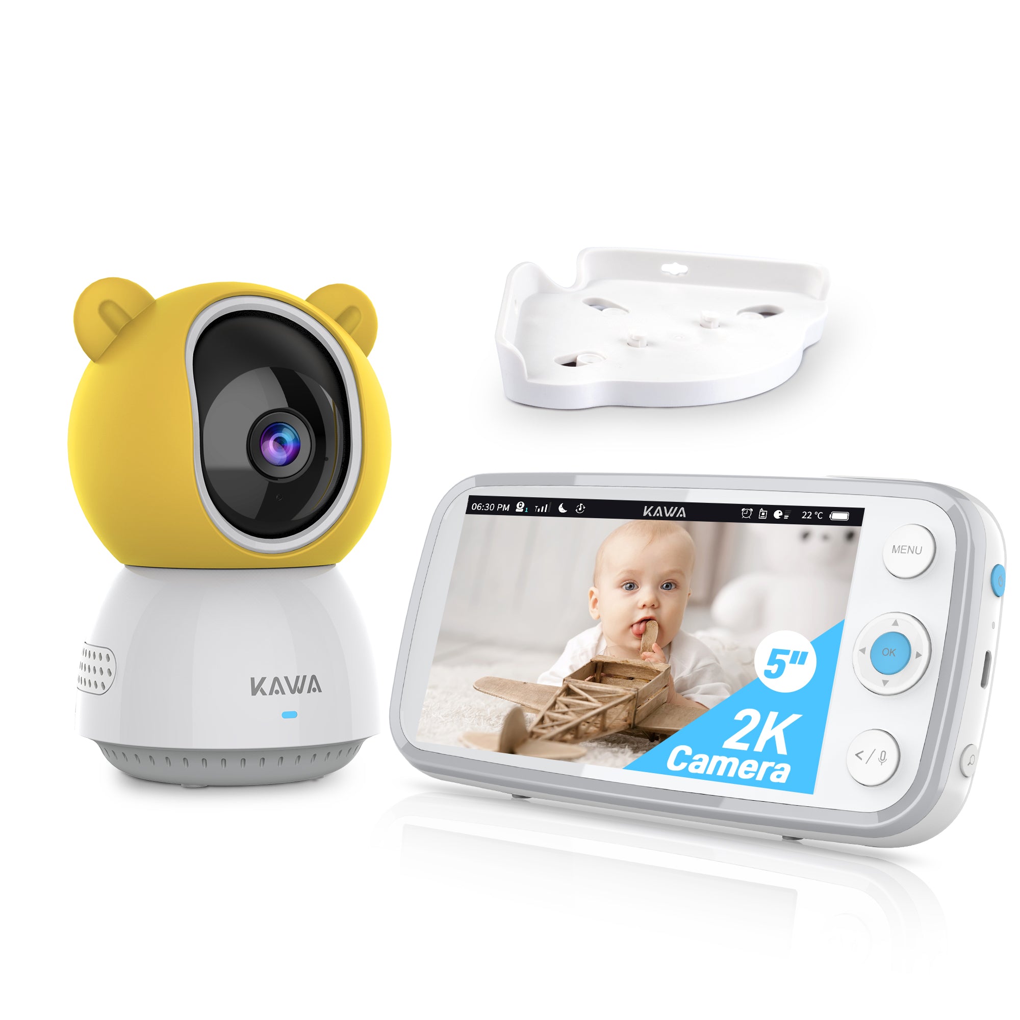 Baby Monitor S7 with Camera and Audio - 2K QHD 5 HD Display Video Bab –  KAWA Official Website