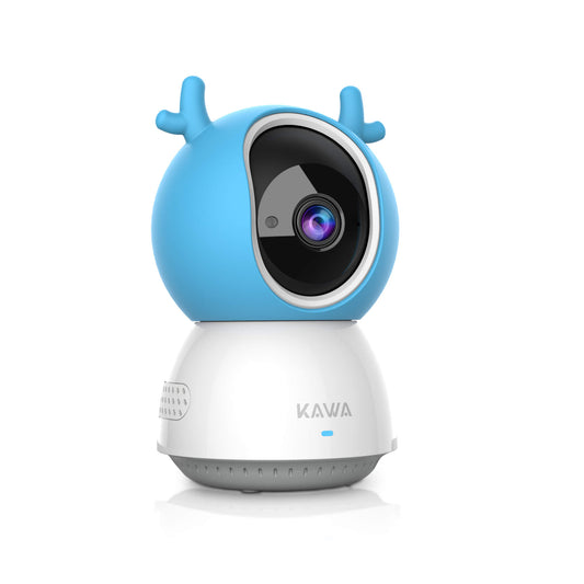 KAWA S6 Add-on Baby Camera Without Batteries, 720p HD Video Baby Monitor Camera, No WiFi Security Split-Screen, Crisp Night Vision, 1000ft Range, 2X Zoom 2-Way Audio, 110°Wide Angle View (Monitor Not Include)