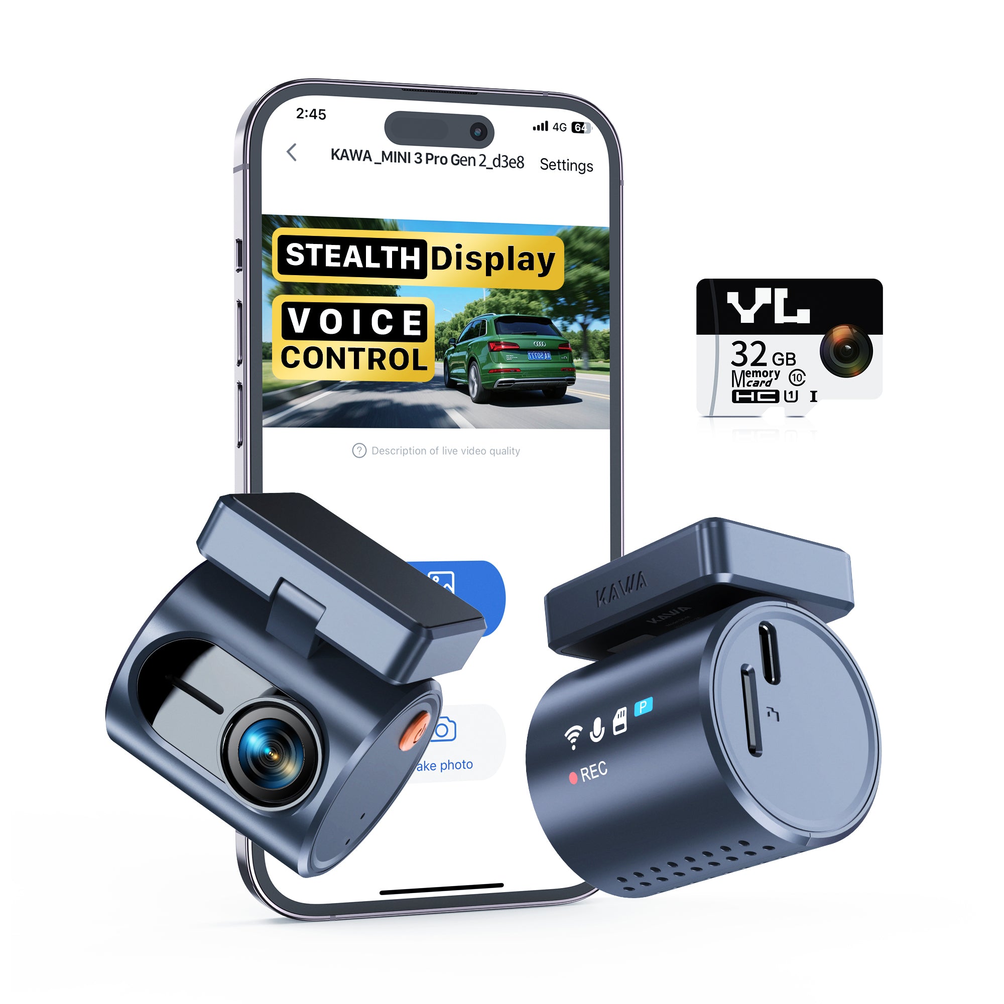KAWA MINI 3 Pro Dashcam