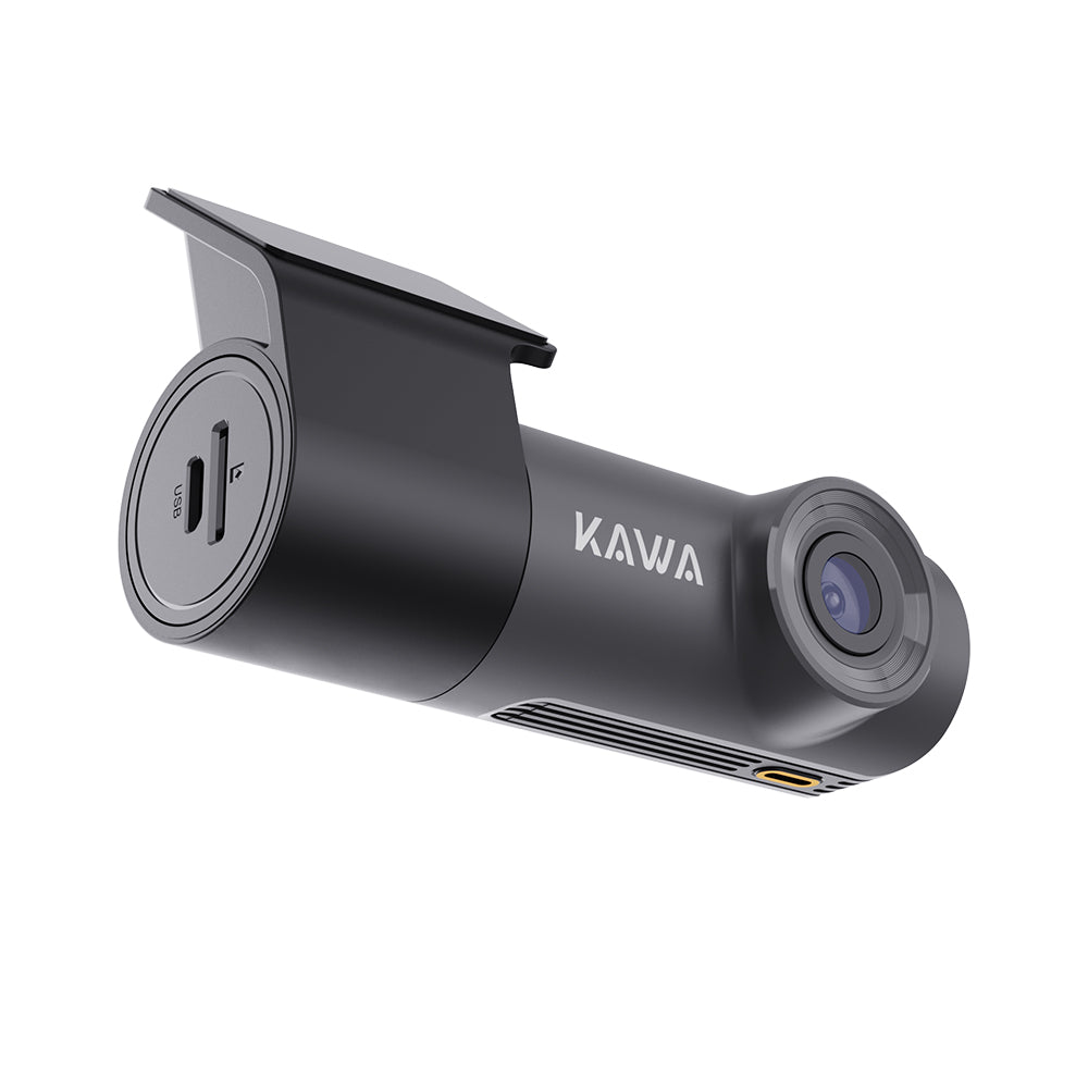 KAWA D5 | 2K 360° Mini Hidden Dash Camera for Cars with Starlight Color Night Vision, Voice Control, Emergency Recording, Built-in 3D Sensor