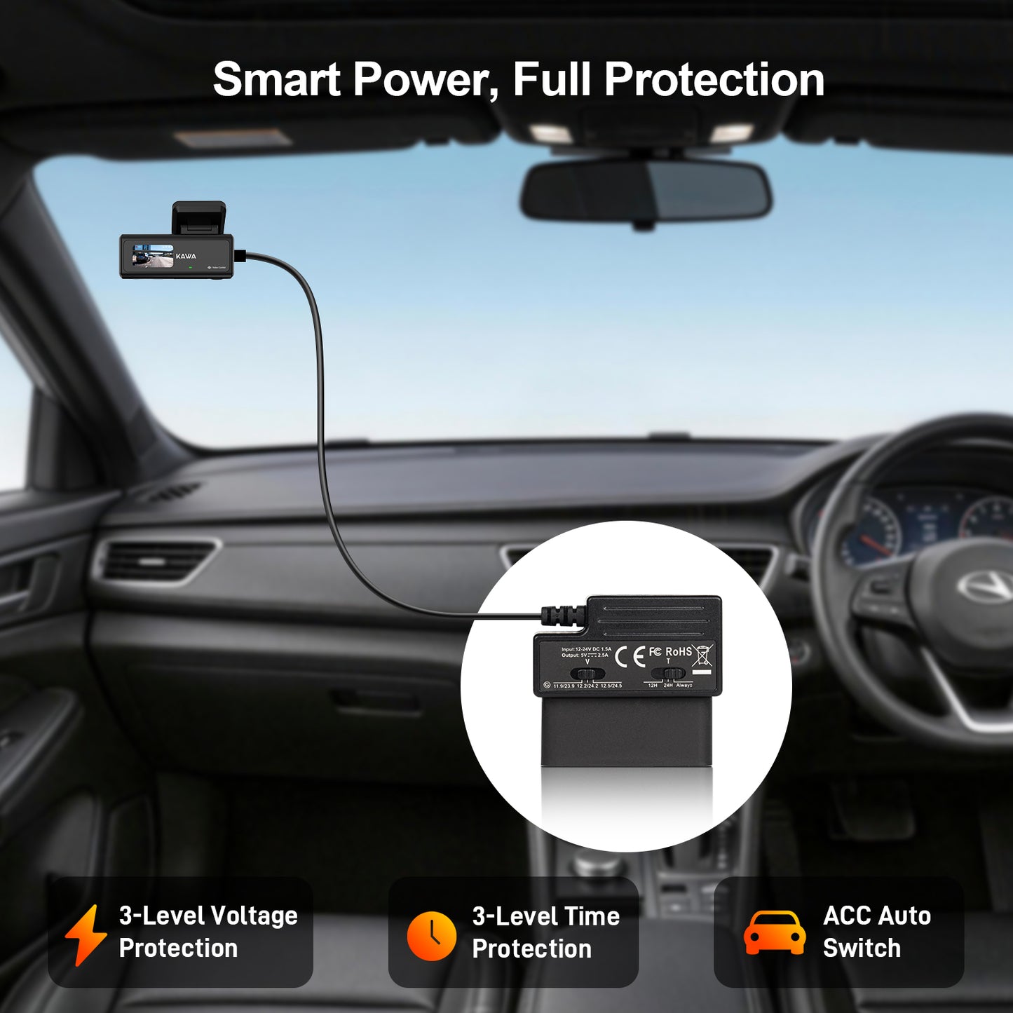 OBD to Type-C Adapter Hardwire Kit