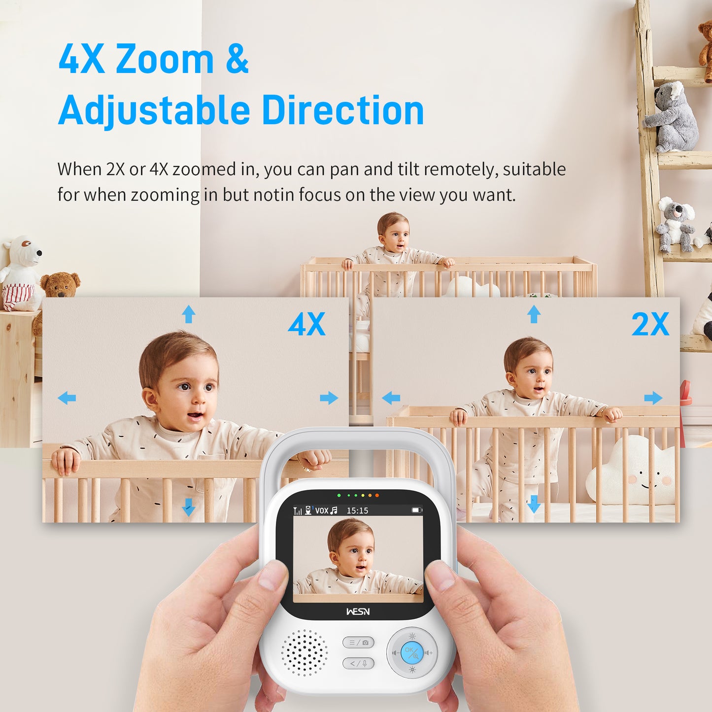 WESN 2.8” Screen Baby Monitor