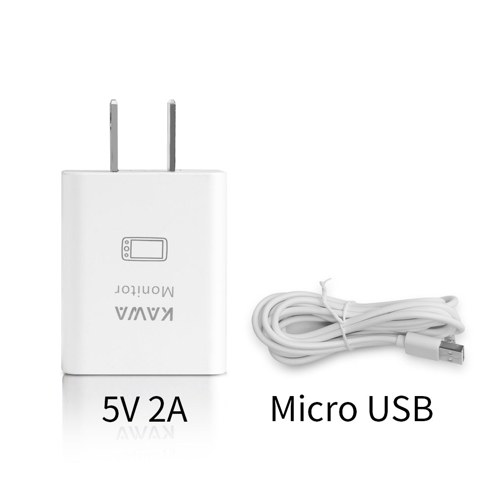 KAWA 5V, 2A Monitor's Adapter and Micro USB Port Cable