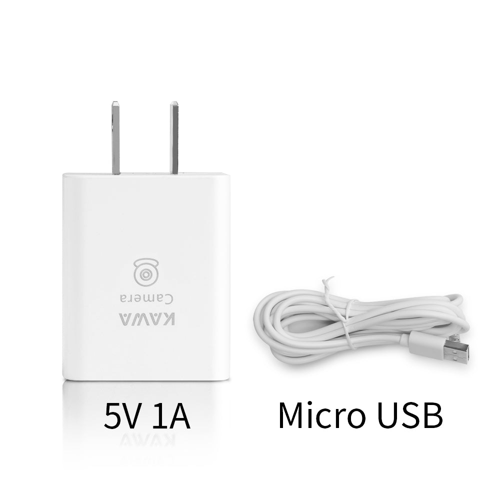 KAWA 5V, 1A Camera's Adapter and USB Port Cable