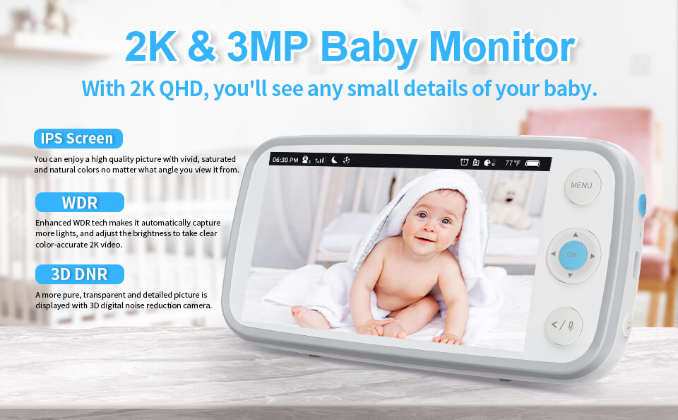 Baby with Camera Audio - QHD 5" HD Display Video Bab – KAWA Official Website